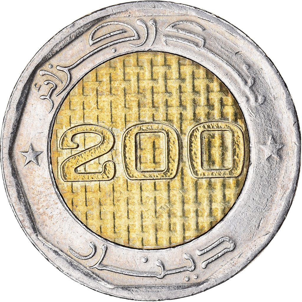 Coin, Algeria, 200th Anniversary of Indépendence, 200 Dinars, 2015, AU(55-58)