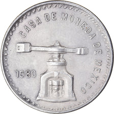 Moneda, México, Onza, 1980, Mexico City, MBC+, Plata, KM:M49b.5