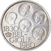Moeda, Bélgica, 500 Francs, 500 Frank, 1980, Brussels, AU(50-53), Cobre-Níquel