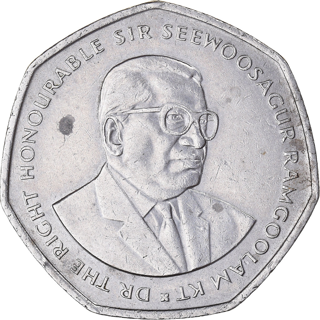 Monnaie, Maurice, 10 Rupees, 2000, TTB, Argent, KM:62