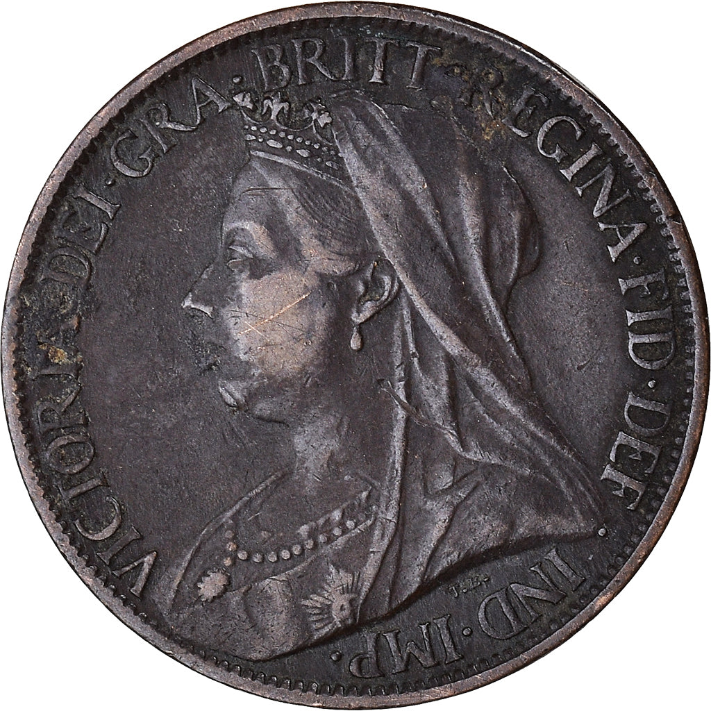 Coin, Great Britain, Victoria, Farthing, 1899, EF(40-45), Bronze, KM:788.2