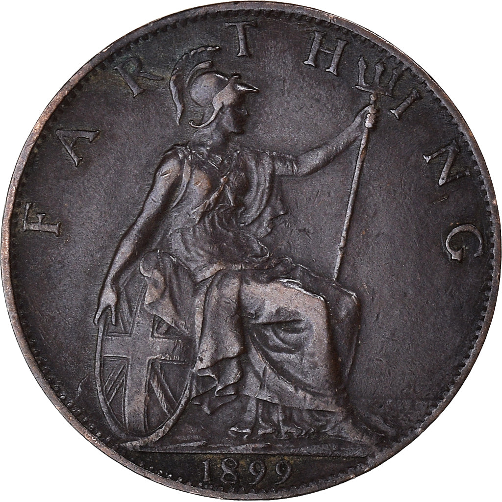 Coin, Great Britain, Victoria, Farthing, 1899, EF(40-45), Bronze, KM:788.2