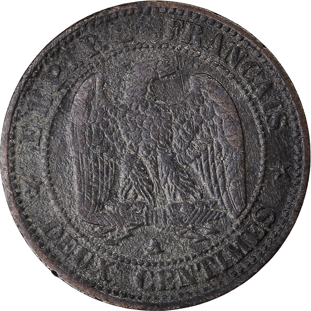 Munten, Frankrijk, Napoleon III, 2 Centimes, 1855, Paris, ZG+, Bronzen