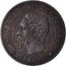 Coin, France, Napoleon III, 2 Centimes, 1855, Paris, EF(40-45), Bronze