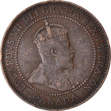 Coin, Canada, Edward VII, Cent, 1908, Royal Canadian Mint, Ottawa, VF(30-35)
