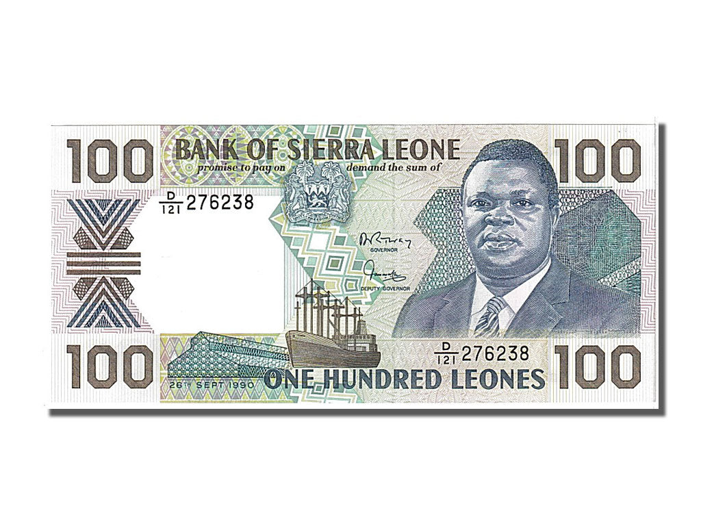 Banknote, Sierra Leone, 100 Leones, 1990, 1990-09-26, UNC(65-70)