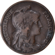 Moneda, Francia, Dupuis, 10 Centimes, 1909, Paris, BC+, Bronce, KM:843