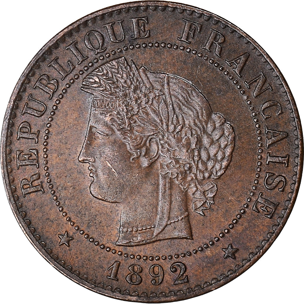 Münze, Frankreich, Cérès, Centime, 1892, Paris, SS+, Bronze, KM:826.1
