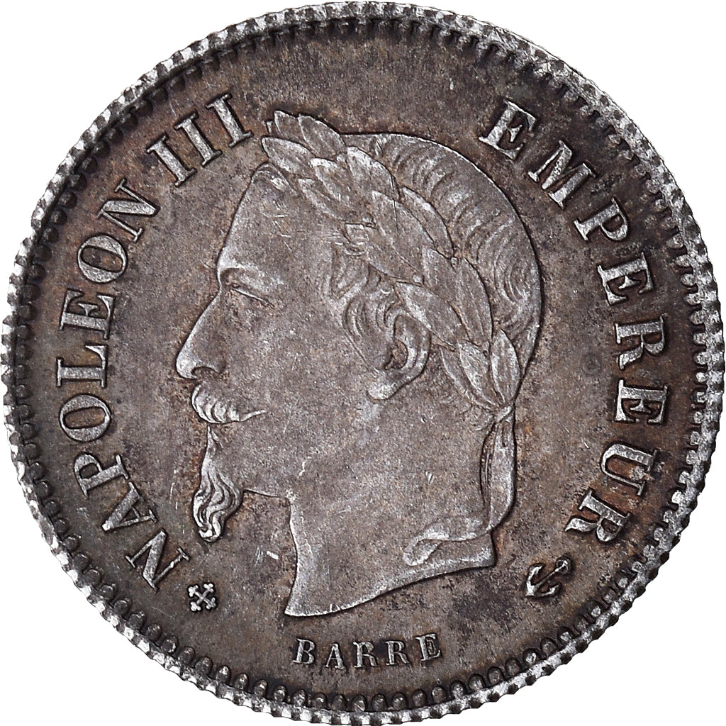 Monnaie, France, Napoléon III, 20 Centimes, 1867, Strasbourg, TTB, Argent