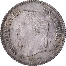 Moneta, Francja, Napoléon III, 20 Centimes, 1867, Strasbourg, AU(55-58)