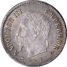 Moeda, França, Napoléon III, 20 Centimes, 1867, Paris, AU(50-53), Prata