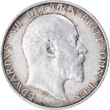 Coin, Great Britain, Edward VII, Shilling, 1906, EF(40-45), Silver, KM:800