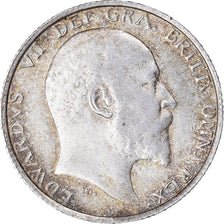 Coin, Great Britain, Edward VII, Shilling, 1910, EF(40-45), Silver, KM:800