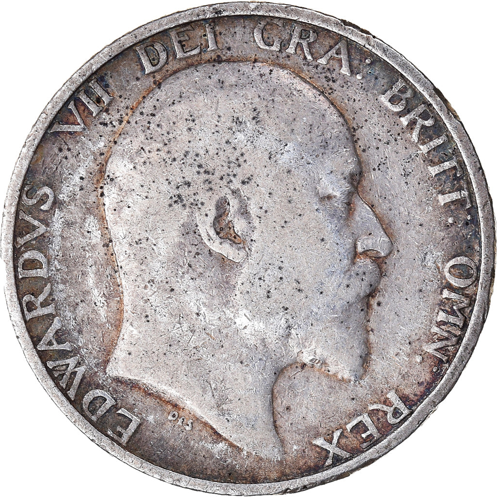 Coin, Great Britain, Edward VII, Shilling, 1904, VF(30-35), Silver, KM:800