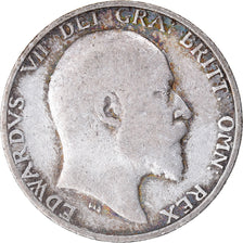 Münze, Großbritannien, Edward VII, Shilling, 1906, S+, Silber, KM:800
