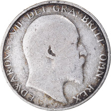 Coin, Great Britain, Edward VII, Shilling, 1902, VF(30-35), Silver, KM:800