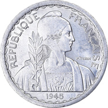 Münze, FRENCH INDO-CHINA, 10 Cents, 1945, Beaumont - Le Roger, VZ, Aluminium
