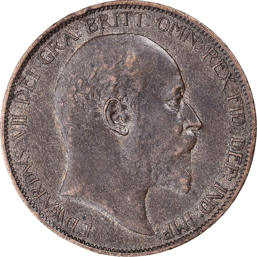 Coin, Great Britain, Edward VII, Penny, 1903, EF(40-45), Bronze, KM:794.2