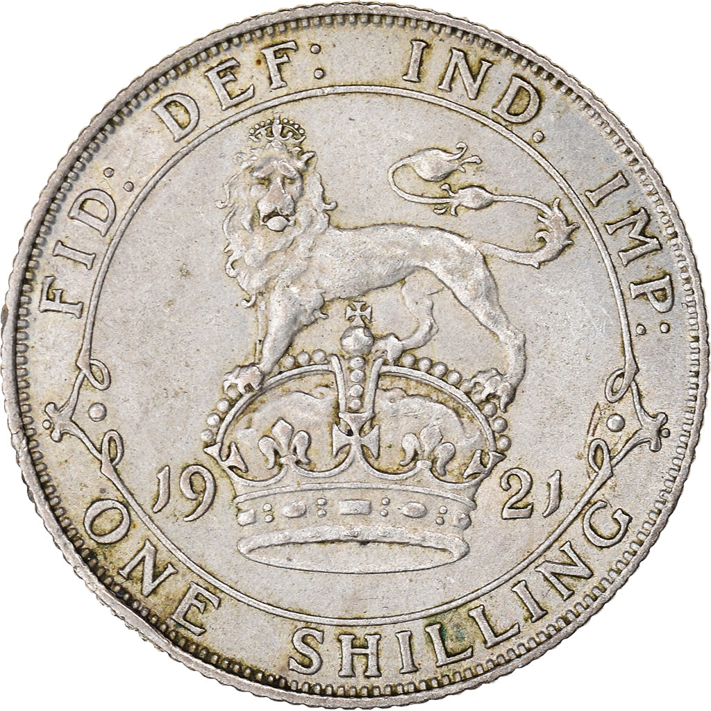Coin, Great Britain, George V, Shilling, 1921, EF(40-45), Silver, KM:816a