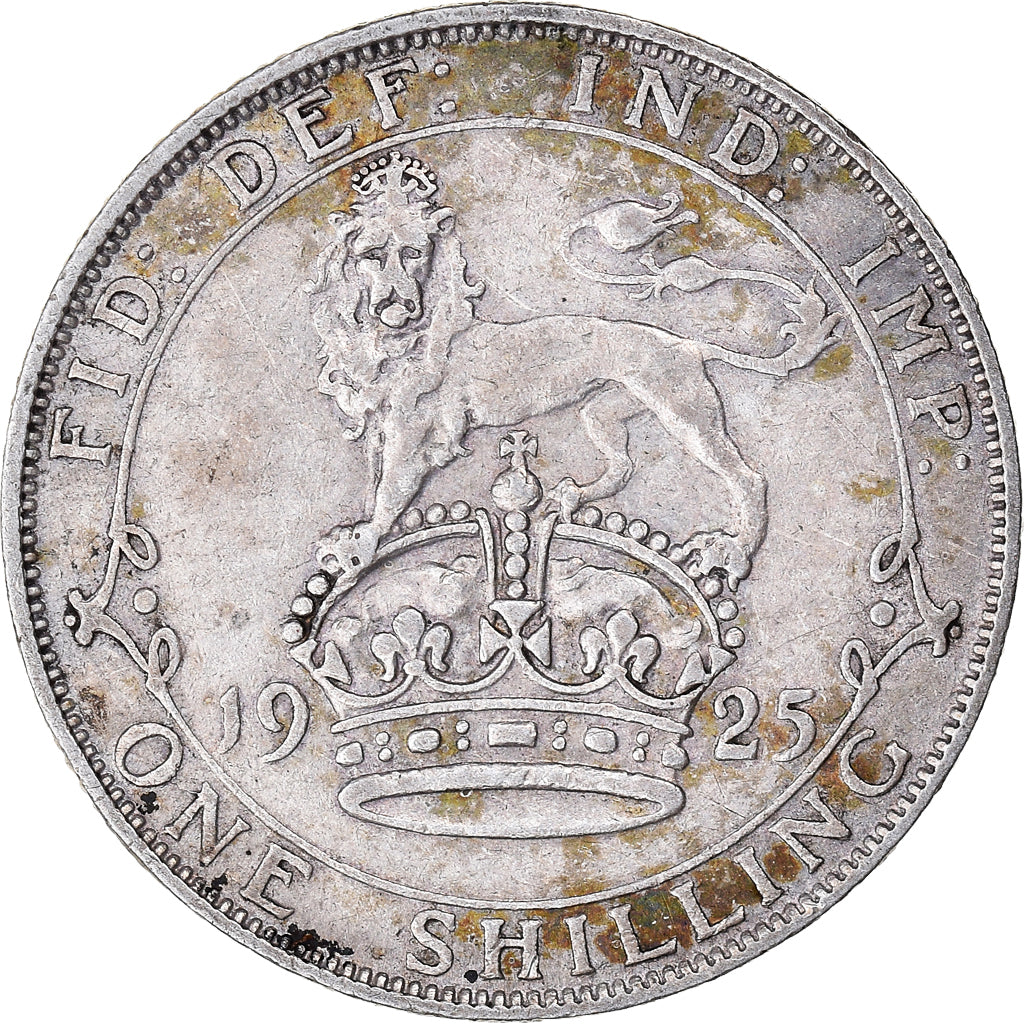 Coin, Great Britain, George V, Shilling, 1925, EF(40-45), Silver, KM:816a