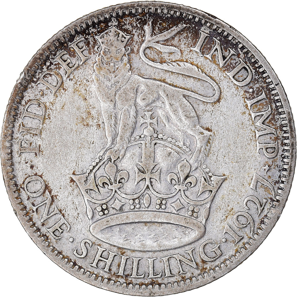 Coin, Great Britain, George V, Shilling, 1927, VF(30-35), Silver, KM:833