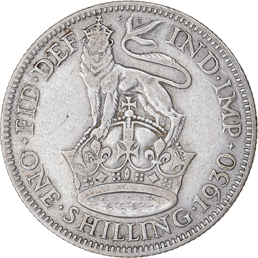 Coin, Great Britain, George V, Shilling, 1930, VF(30-35), Silver, KM:833