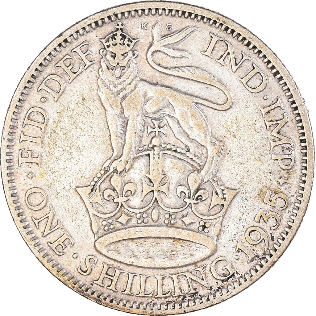 Coin, Great Britain, George V, Shilling, 1935, EF(40-45), Silver, KM:833