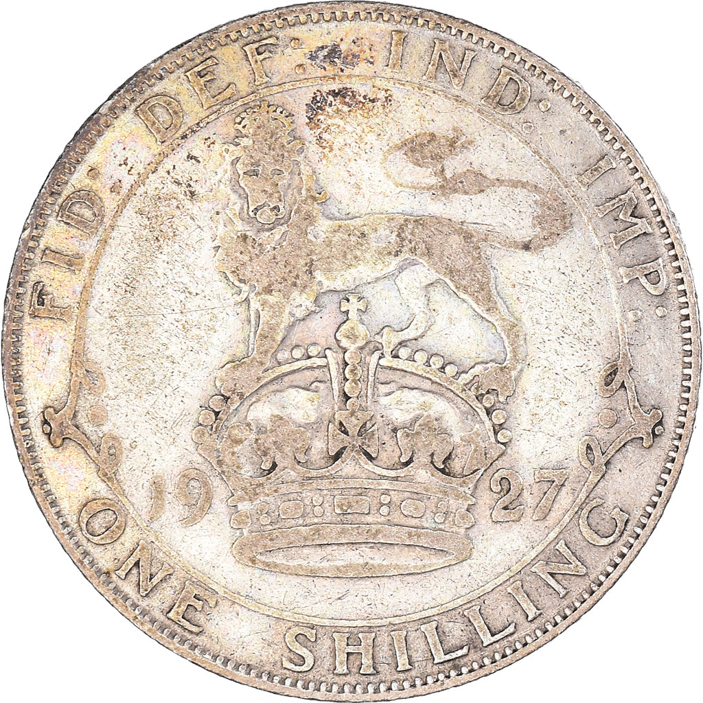 Coin, Great Britain, George V, Shilling, 1927, VF(30-35), Silver, KM:829