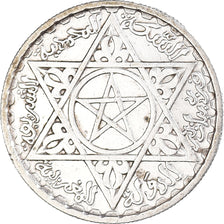Coin, Morocco, Mohammed V, 100 Francs, AH 1372/1953, Paris, EF(40-45), Silver