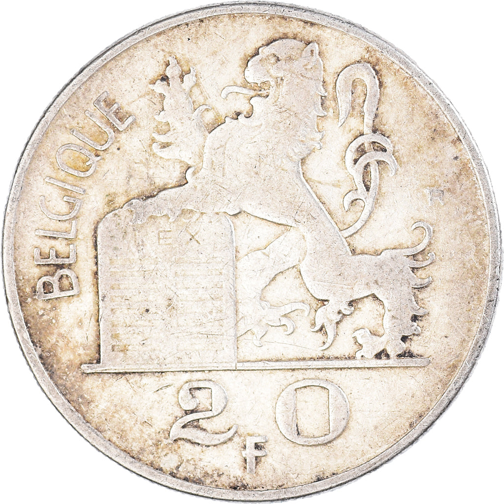 Coin, Belgium, Régence Prince Charles, 20 Francs, 20 Frank, 1950, EF(40-45)
