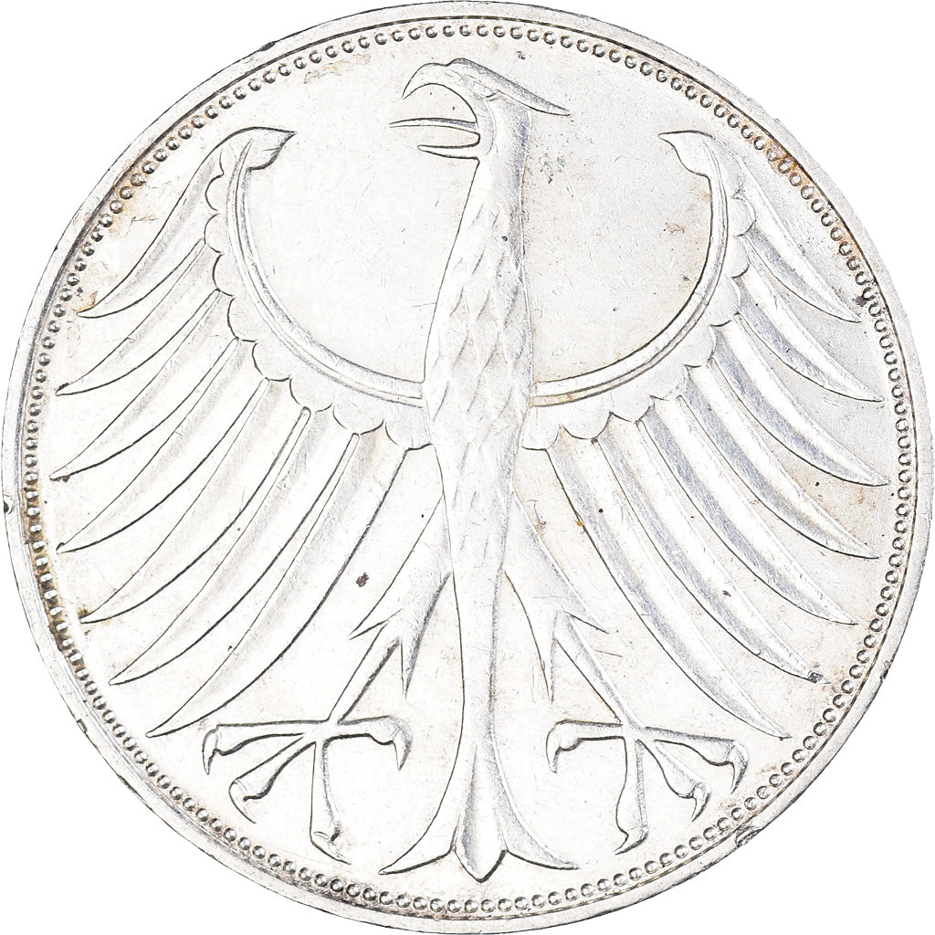 Coin, GERMANY - FEDERAL REPUBLIC, 5 Mark, 1973, Munich, AU(50-53), Silver