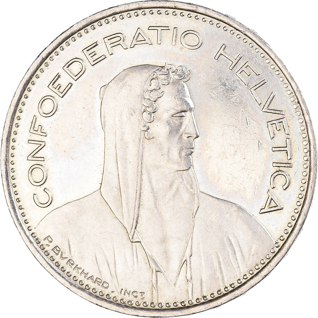 Coin, Switzerland, 5 Francs, 1981, Bern, AU(55-58), Copper-nickel, KM:40a.1