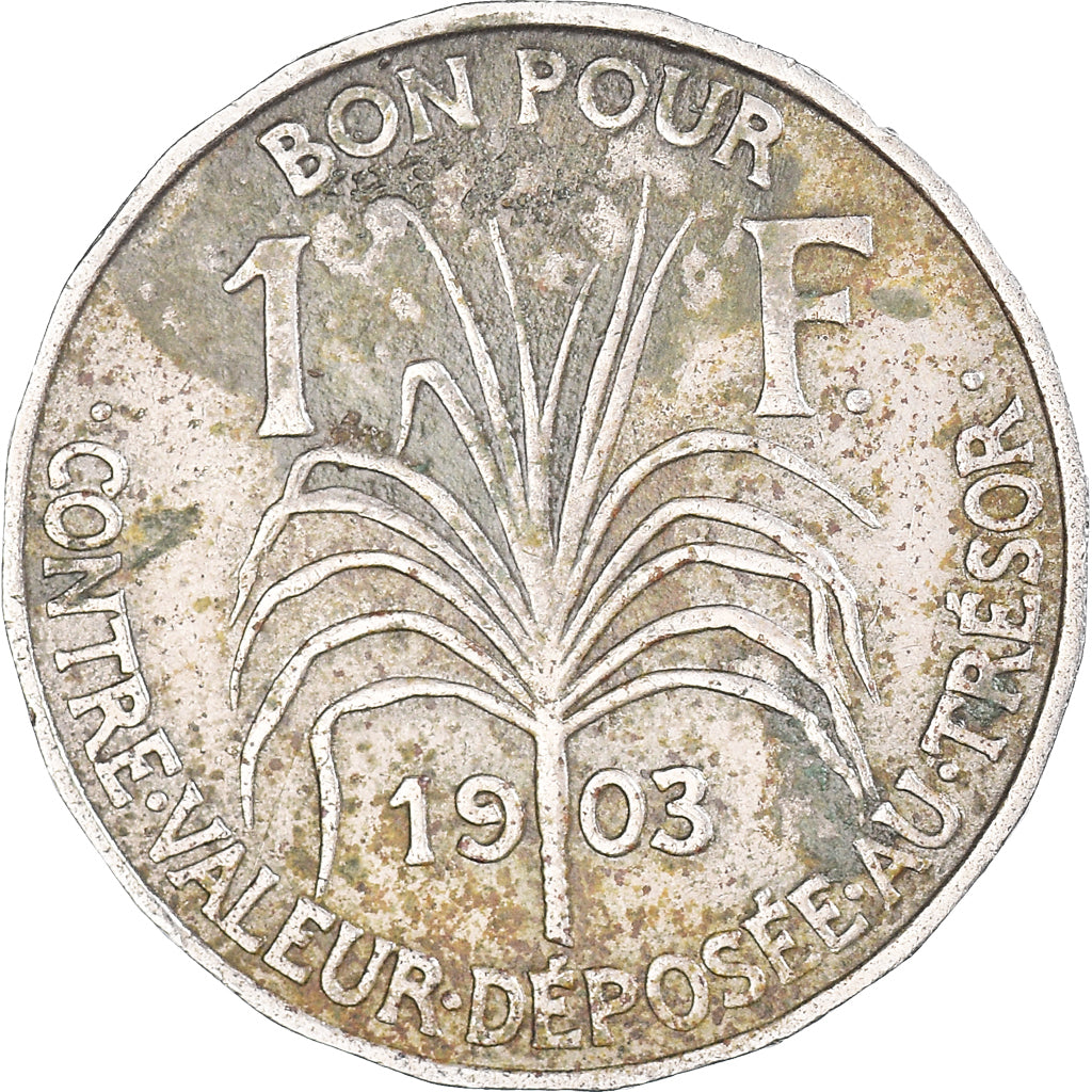 Moneta, Guadalupe, Franc, 1903, MB, Rame-nichel, KM:46, Lecompte:57