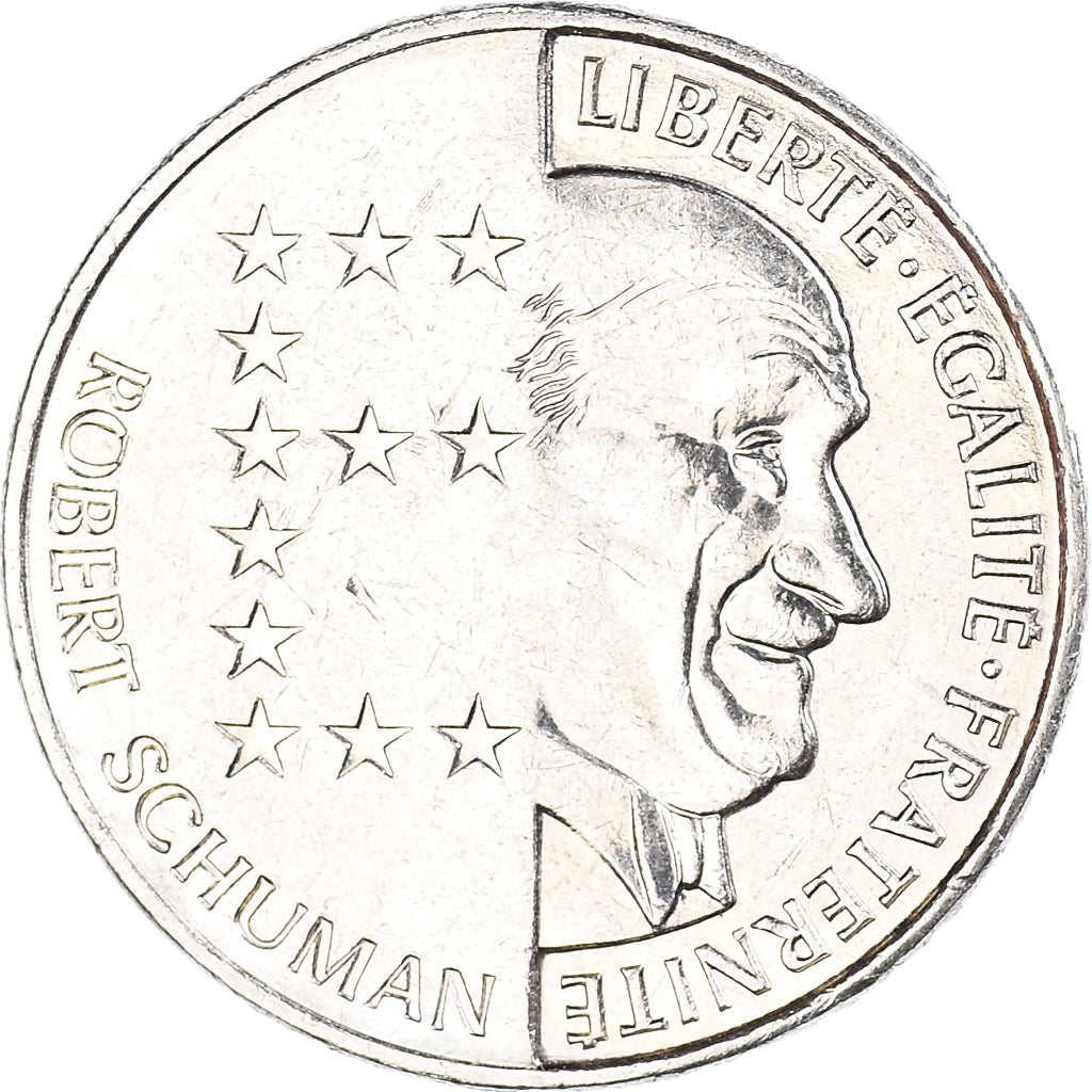 Münze, Frankreich, Schumann, 10 Francs, 1986, VZ, Nickel, KM:958, Gadoury:825