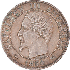Munten, Frankrijk, Napoleon III, 5 Centimes, 1854, Rouen, ZF, Bronzen, KM:777.2