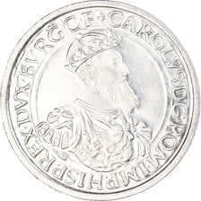 Coin, Belgium, Baudouin I, Charles Quint, 5 Ecu, 1987, Brussels, AU(55-58)