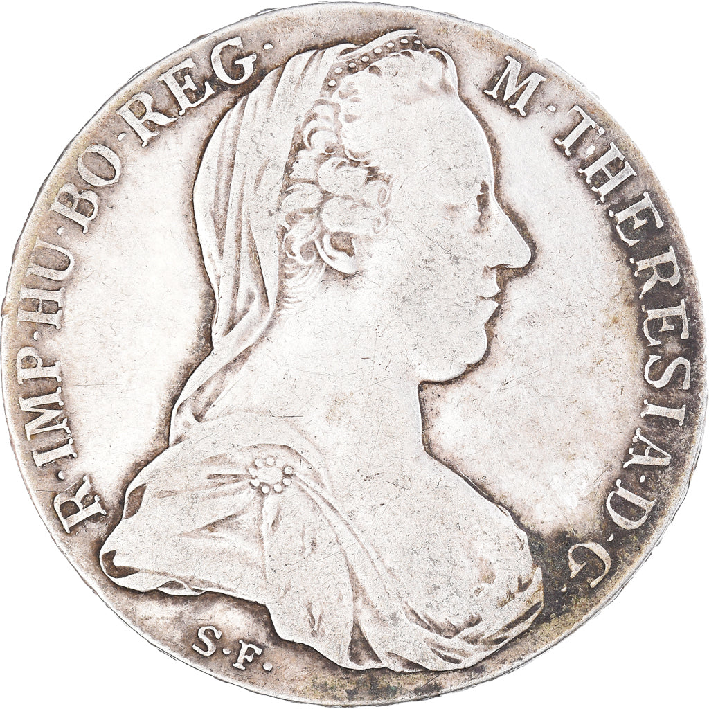 Münze, Österreich, Joseph II, Thaler, 1780, Restrike, S+, Silber, KM:T1