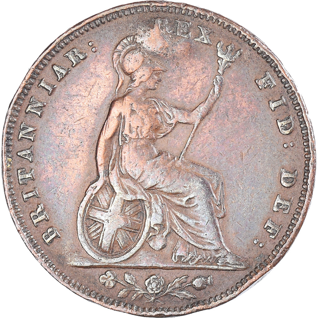 Coin, Great Britain, William IV, Farthing, 1834, EF(40-45), Copper, KM:705