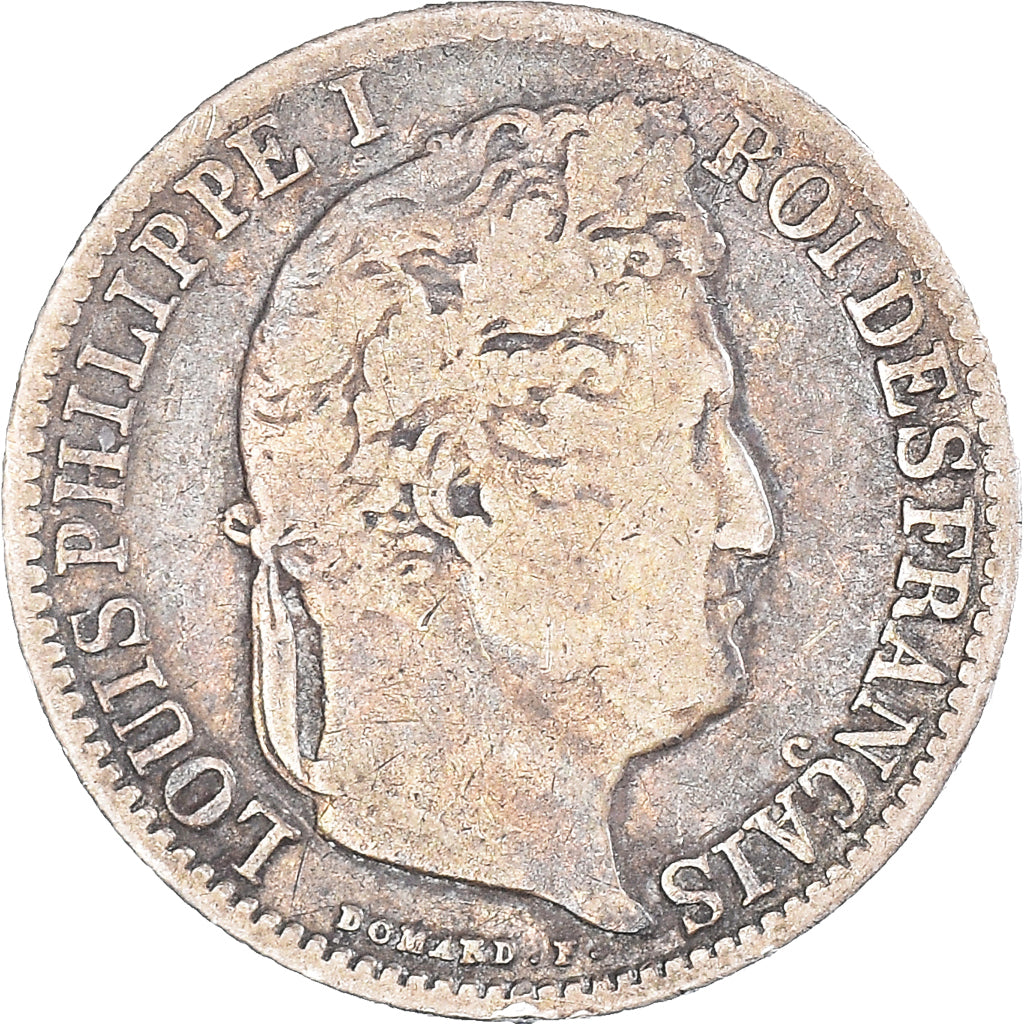 Münze, Frankreich, Louis-Philippe, 1/2 Franc, 1845, Rouen, SGE+, Silber