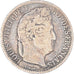 Münze, Frankreich, Louis-Philippe, 1/2 Franc, 1845, Rouen, SGE+, Silber