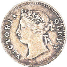 Monnaie, Hong Kong, Victoria, 5 Cents, 1895, TTB, Argent, KM:5