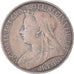 Moneda, Gran Bretaña, Victoria, Farthing, 1898, MBC, Bronce, KM:788.2