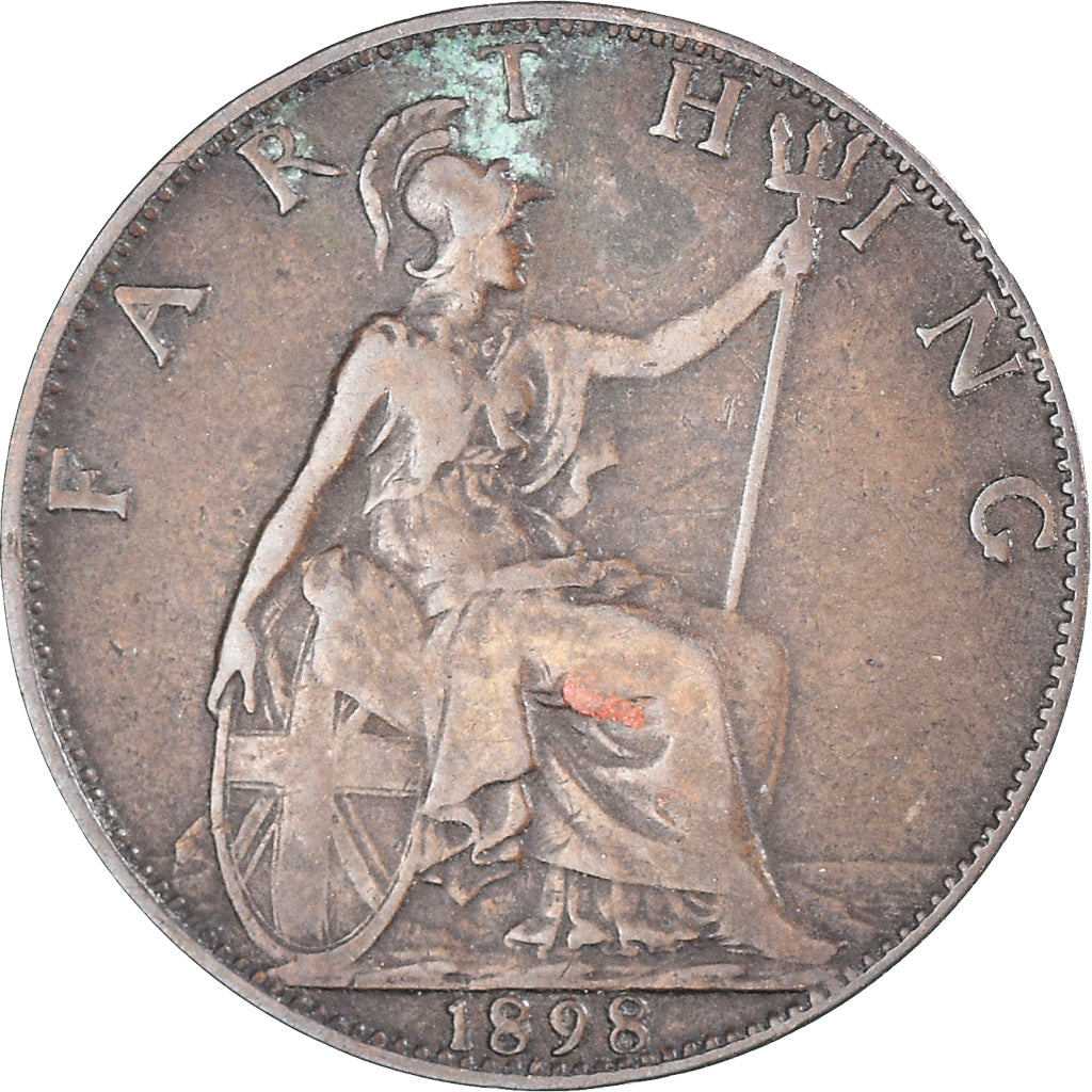 Coin, Great Britain, Victoria, Farthing, 1898, EF(40-45), Bronze, KM:788.2