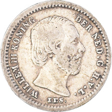 Coin, Netherlands, William III, 5 Cents, 1850, EF(40-45), Silver, KM:91