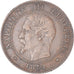 Moneda, Francia, Napoléon III, 2 Centimes, 1854, Strasbourg, MBC, Bronce