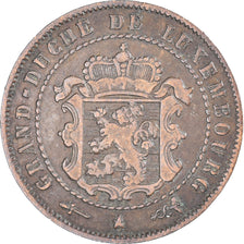Coin, Luxembourg, William III, 2-1/2 Centimes, 1854, Utrecht, EF(40-45), Bronze