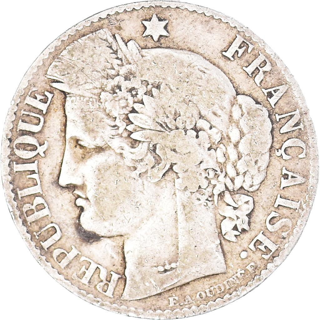 Coin, France, Cérès, 50 Centimes, 1881, Paris, VF(30-35), Silver, KM:834.1