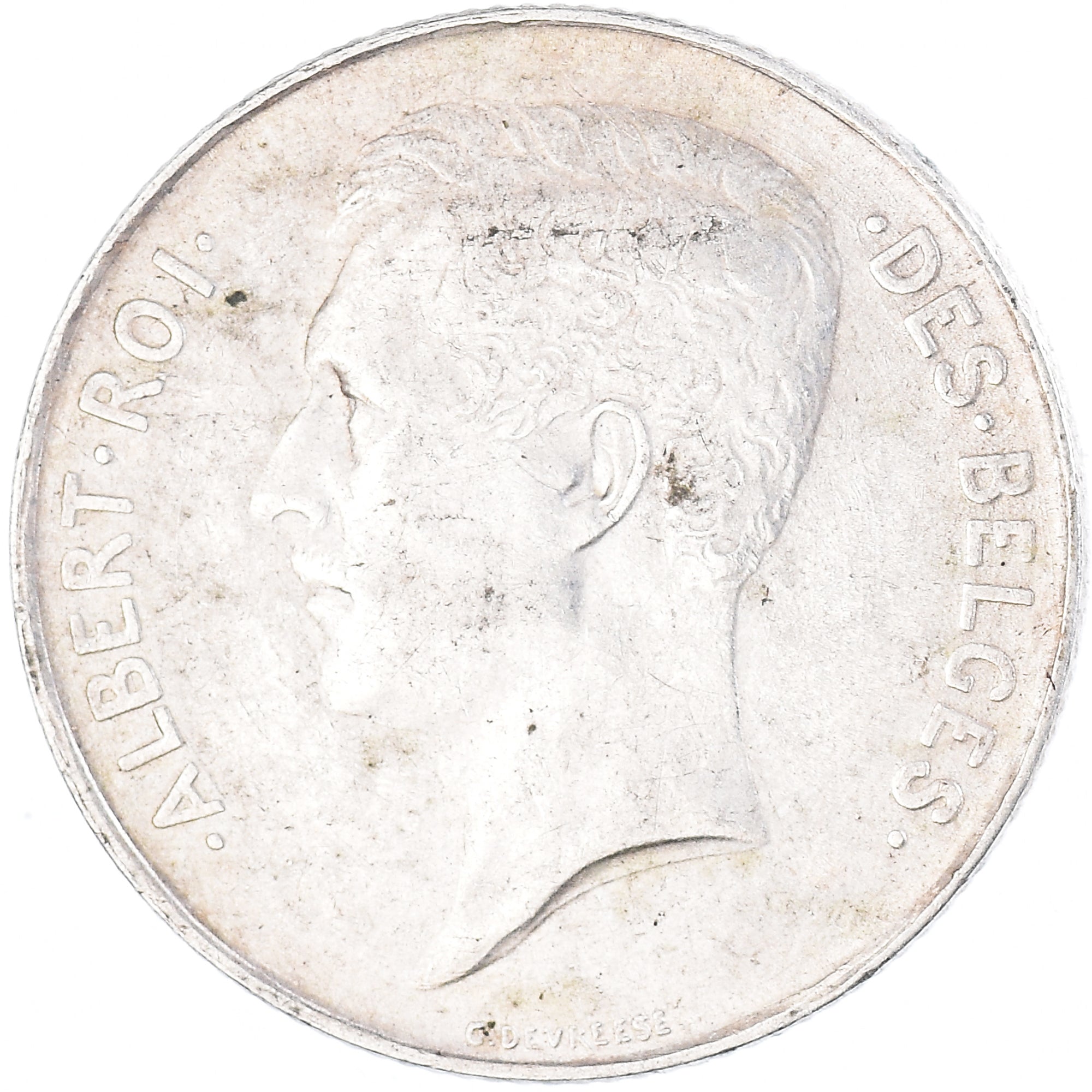 Coin, Belgium, Albert I, Franc, 1914, EF(40-45), Silver, KM:72
