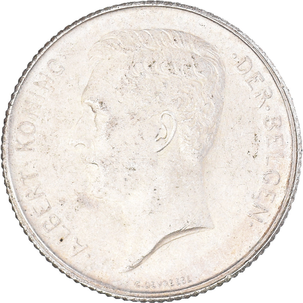 Coin, Belgium, Albert I, Franc, 1914, EF(40-45), Silver, KM:73.1