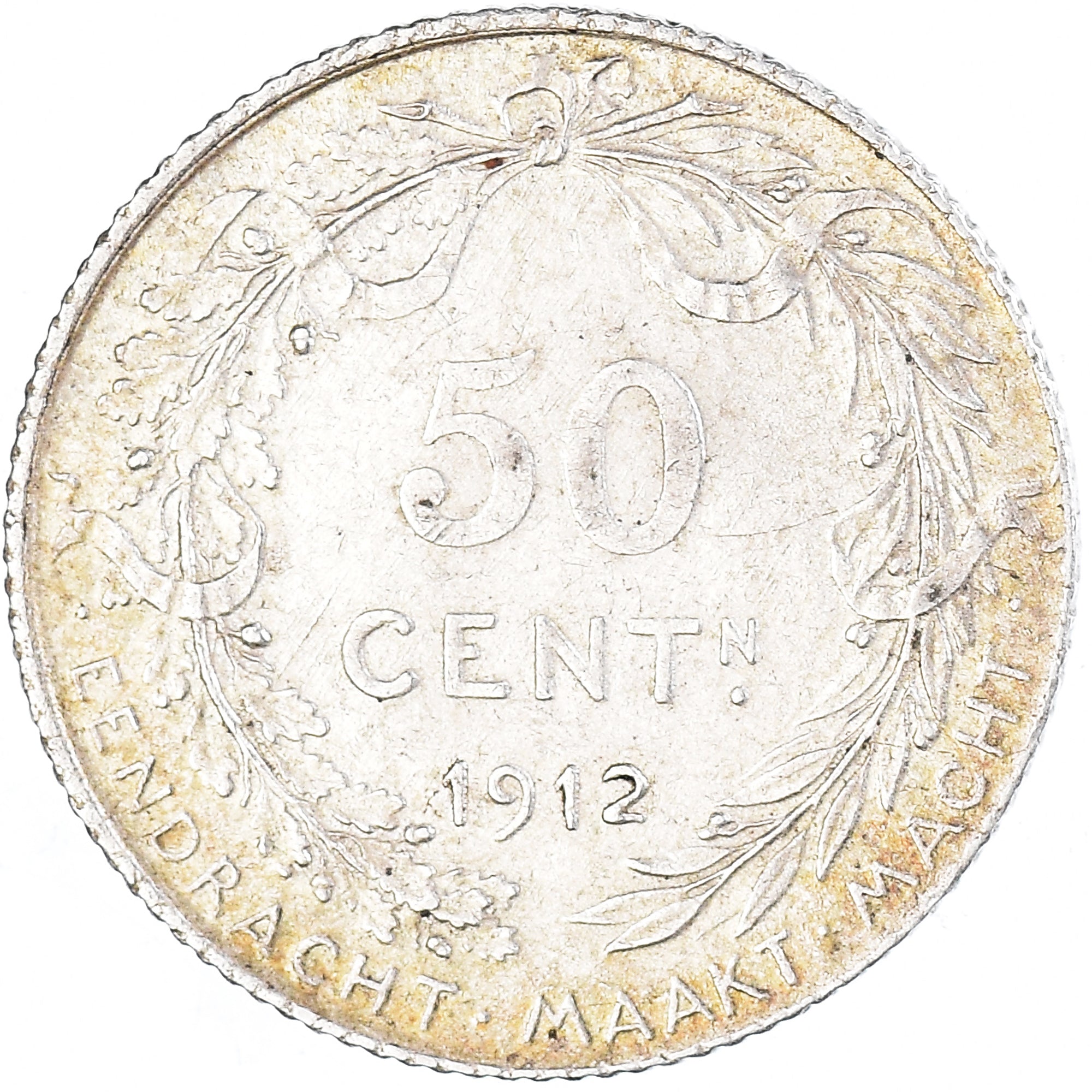 Monnaie, Belgique, 50 Centimes, 1912, TTB, Argent, KM:71